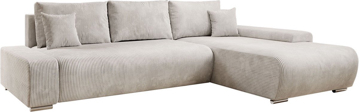 Sofa Iseo - Rechts - Met slaapfunctie - Beige
