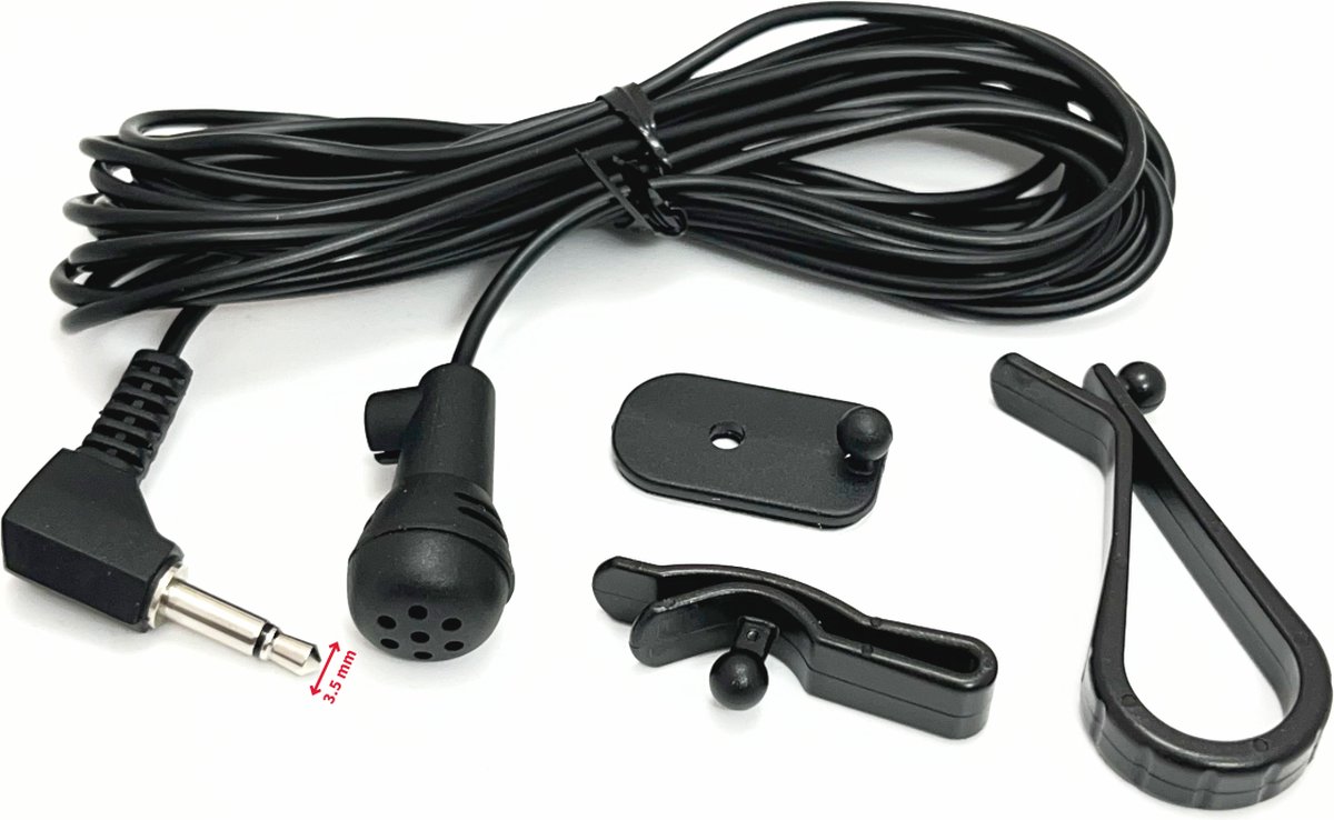 Parrot & Pioneer 3.5 3,5 mm jack plug microfoon - Origineel Parrot - ook voor PIONEER autoradio Jack, PARROT Carkit en MOBRIDGE Carkit PI020002** Meet jouw jackplug op! zie foto's