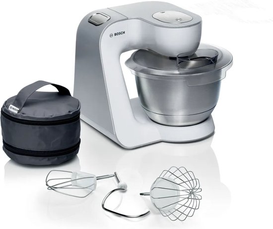 Bosch MUM5 - MUM58200 - Keukenmachine - 1000W - Keukenrobot - Keukenmixer - Mixer met Mengkom - 3.9L - Wit/Zilver van Bosch — afbeelding 2