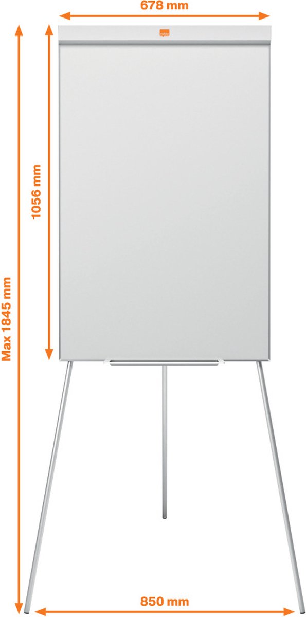 Nobo Impresion Pro Stalen Flipover - Magnetisch Whiteboard - Inclusief Marker thumbnail 4
