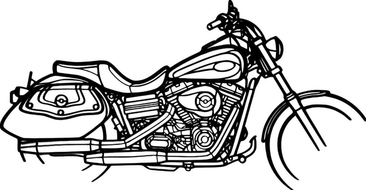 Harley Davidson Dyna Low Rider 2008 wanddecoratie - Muurdecoratie - Mancave - Houten wandbord - Motor decoratie - Harley Davidson - Motor - Motorfiets