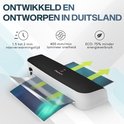 ACROPAQ lamineerapparaat: Ontwikkeld in Duitsland, 1,5-2 min opwarmtijd, 400mm/min snelheid, 75% minder energieverbruik.