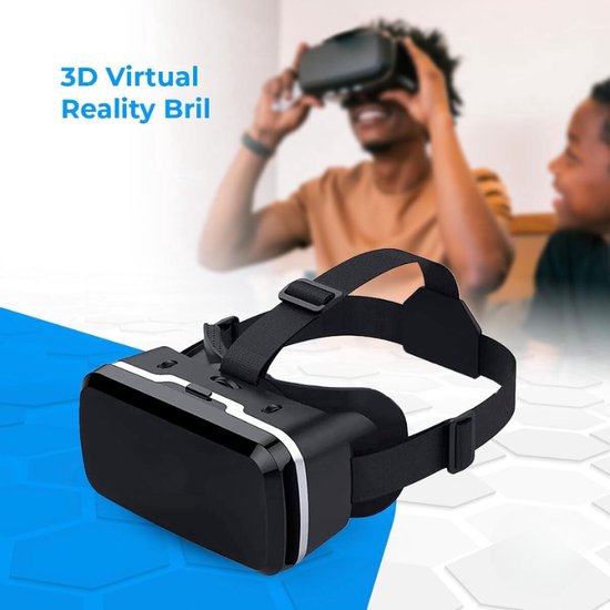 FIYAPOO VR bril, VR 3D Virtual Reality bril geschikt voor 3D-films en games, HD VR 3D-bril compatibel met 4,7-6,6 inch Android iPhone smartphone, cadeau FIYAPOO VR bril, VR 3D Virtual Reality bril geschikt voor 3D-films en games, HD VR 3D-bril compatibel met 4,7-6,6 inch Android iPhone smartphone, cadeau
