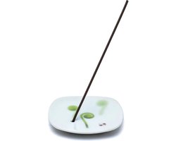 Porte-encens japonais - Yume no Yume - fougère violon - céramique - 8,2x1,2x8,2cm