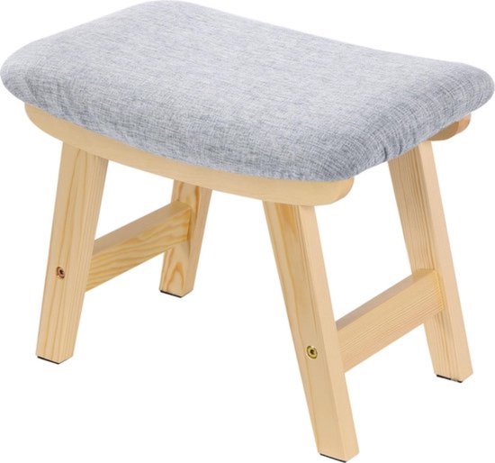 Foto: Voetensteun ergonomisch kantelbaar voetenbankje onder bureau