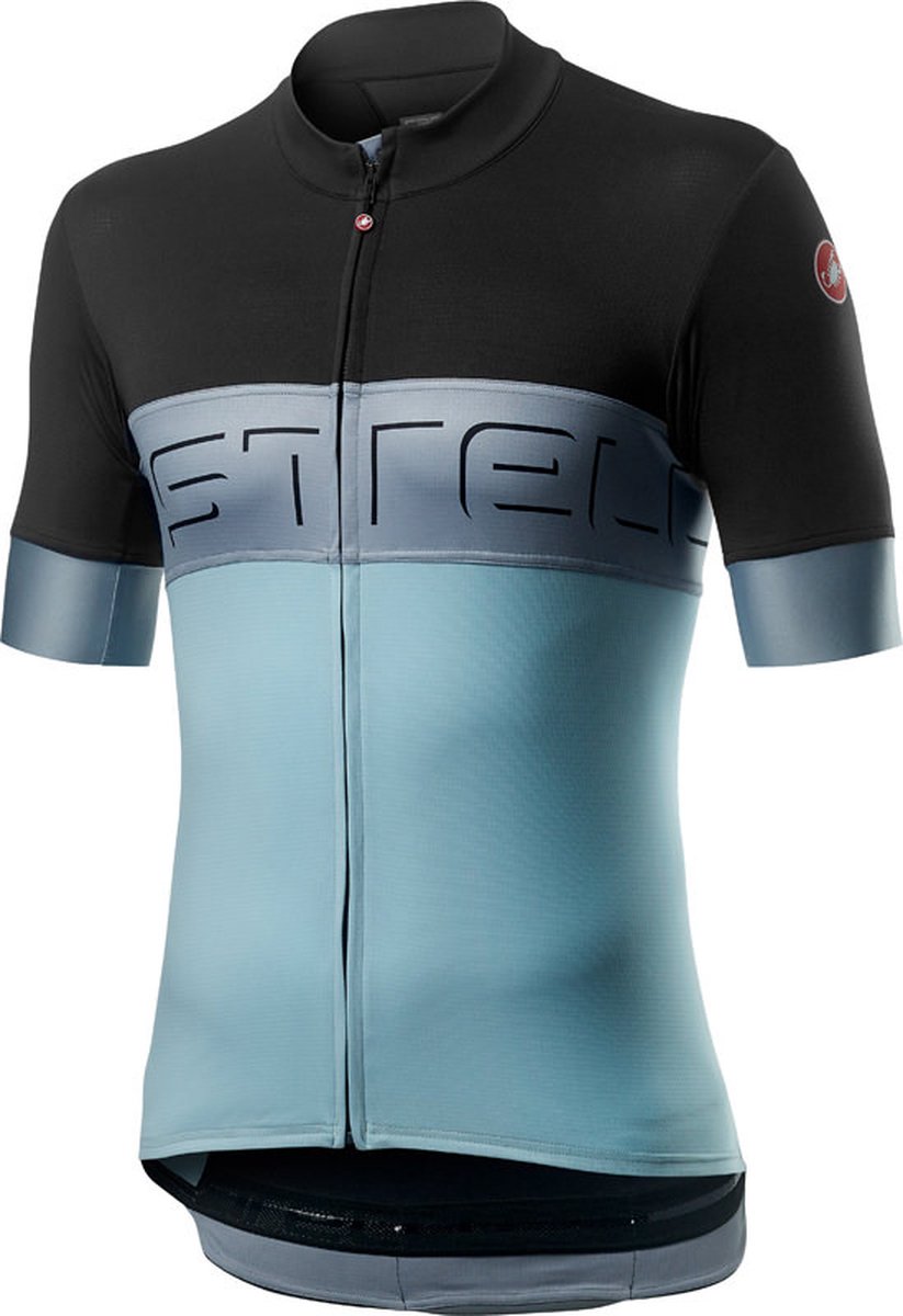 Castelli Fietsshirt Heren Grijs Blauw - CA Prologo VI Jersey Gray Vortex Winter Sky - S