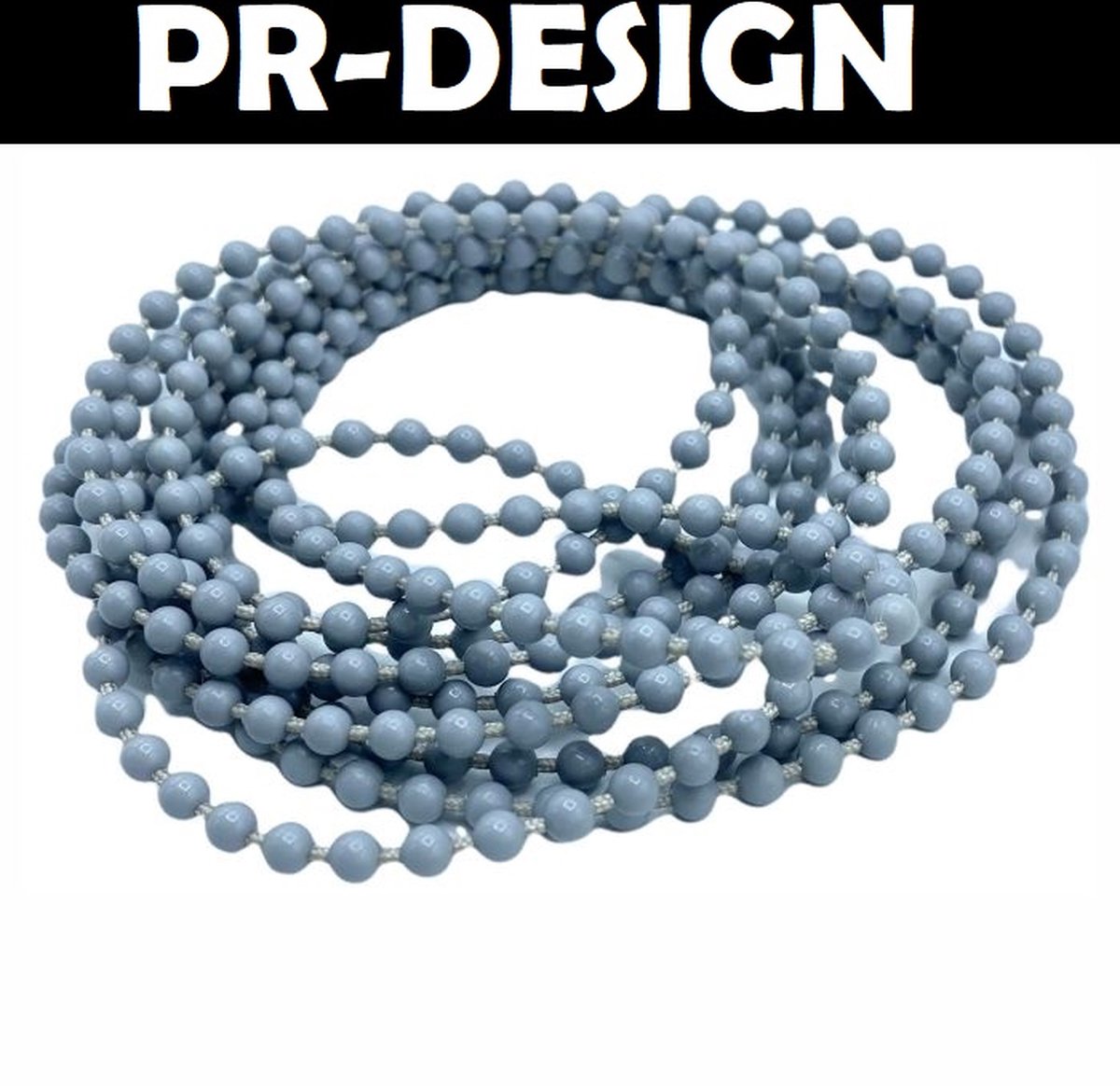 Rolgordijn ketting Kunststof 300 cm eindeloos - grijs