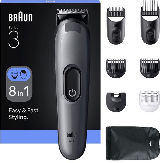 Braun All-in-One Style Kit Series 3 AIO3540 – Baardtrimmer en Tondeuse in 1