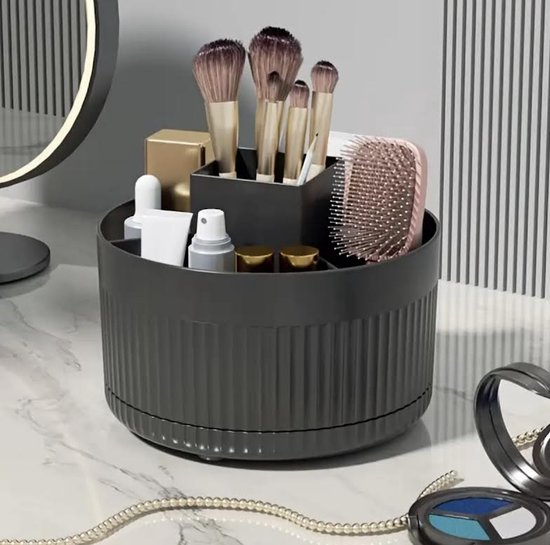 Make Up Organizer – Ladekastje – Sieraden Houder - Zwart - make-up organizers - mini organizer - make up set - make up kastje - make up organizer zwart - beautycase - beauty organizer - organizer bakjes - draaibaar