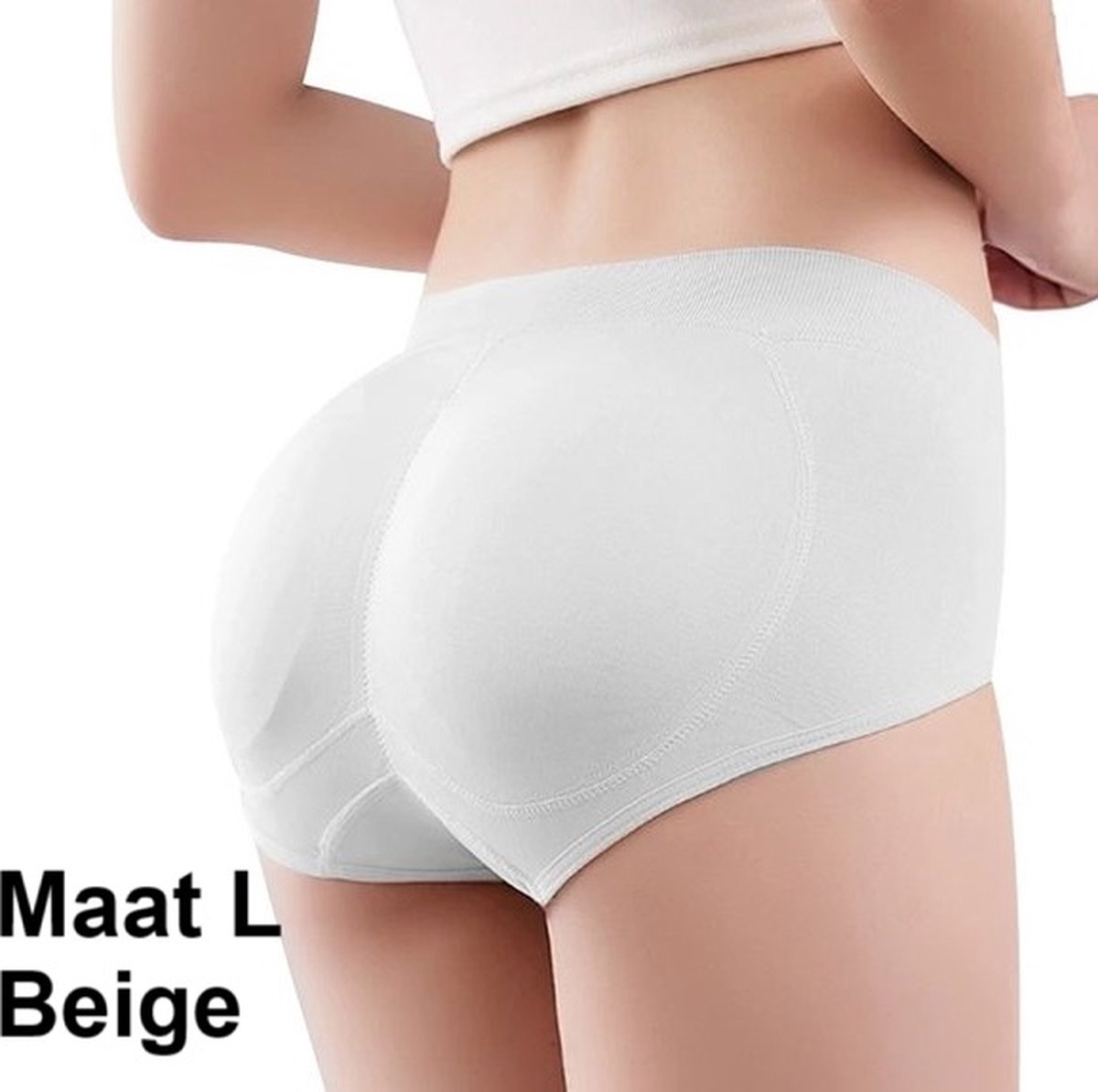 Cheaperito Slip Met Vulling I Corrigerende Slip I Ondergoed Body Shaper I Billen Liften I Billen Lifter I Maat Large I Beige