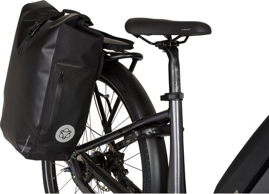 AGU Clean Shelter - Enkele Fietstas - Rugzak - 100% Waterdicht - Click'nGo - Rolltop - Met Reflectie - 21 Liter - Zwart van AGU — afbeelding 5