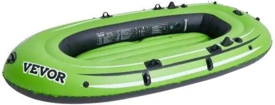 Opblaasboot - 1-4 persoons - PVC Materiaal - Rubberboot - Opblaasbaar - Inclusief Luchtpomp en Peddels - Groen