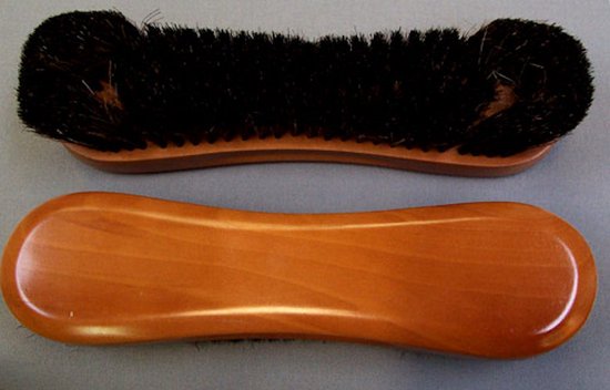 Biljart borstel paardenhaar. Bruin
