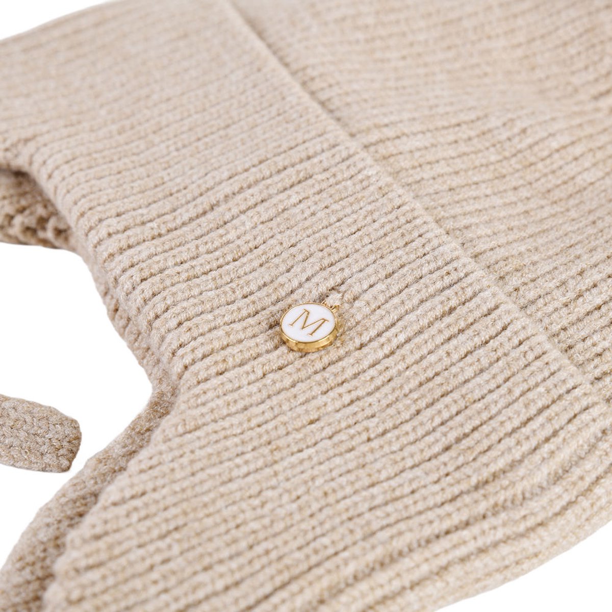Decopatent - Muts Kind - Kinder muts met pompon - 6 Maanden t/m 6 jaar - Maat 48/52 - Kindermutsen Jongens & Meisjes - Gebreide Muts met Binnenvoering - Muts Baby / Peuter / Kleuter - Wintermuts - Kleur: Beige — cadeau in Mode & Accessoires - foto 4