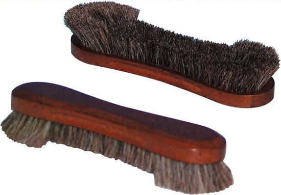 Borstel paardenhaar donkerbruin 26,5 cm. Schoonmaken biljart