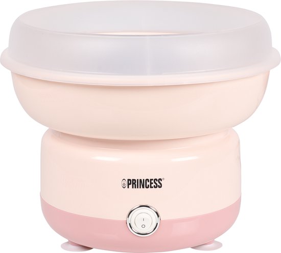 Princess 292990 Suikerspinmaker - Suikerspinmachine - 500 W - Met 10 stokjes en maatlepel - Kinderfeestje - party - Roze - BPA vrij - Cotton Candy - Pink