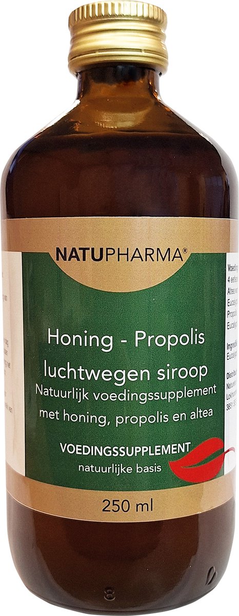 Natupharma Honing & Propolis Luchtwegen siroop 250ml