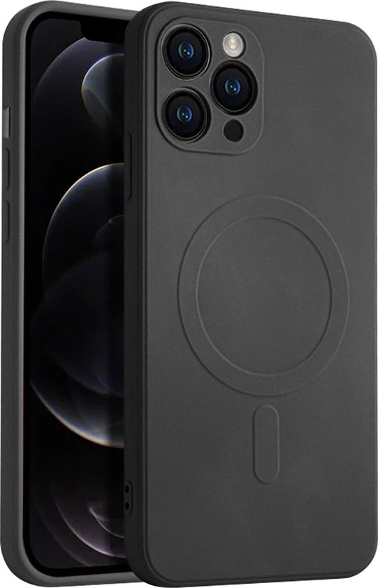 Casify Siliconen Hoesje geschikt voor MagSafe iPhone 11 Pro - Zwart