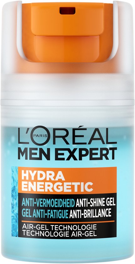 L'Oréal Paris Men Expert Hydra Energetic Hydraterende Gel - 50 ml - Matterende Anti-Glans Dagcrème
