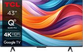 Bol.com TCL T7B 43T7B - Televisie - 1092 cm (43") - 4K Ultra HD - Smart TV - Wifi - Titanium - QLED aanbieding