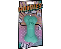 Moodies Kauwbot – Kauwspeelgoed met Muntgeur – Rubberen Kauwstaaf - Te Vullen met Snacks - Gebitsreiniging - Ook voor de Vriezer - DJ Derpy