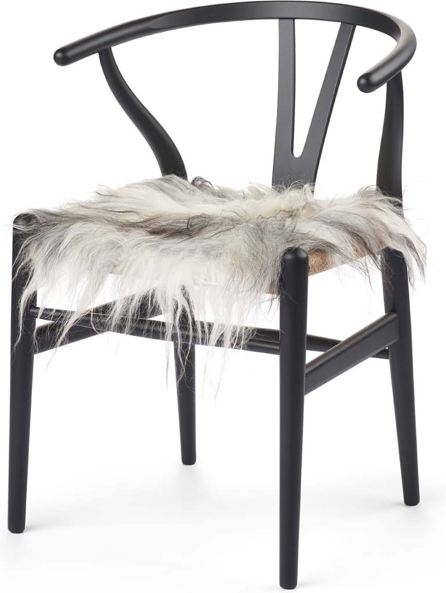 Sheepskin House - Langharige Schapenvacht Stoel Cover - 40x40 cm
