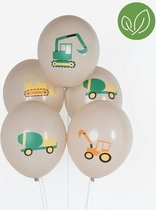 36 Ballons Véhicules De Construction - Décoration Anniversaire Thème Chantier | Parfait Pour Les Petits Fans De Tractopelles & Grues