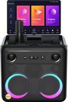 Ikarao Karaoke set voor Volwassenen - Break X2 - 2 Draadloze Microfoons - 600W - Gratis Karaoke App 6 maanden - HD scherm - Zwart