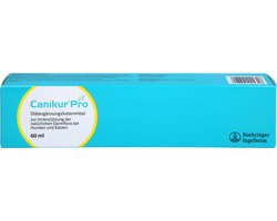 Canikur Pro Diät-Ergänzungsfuttermittel für Hunde und Katzen zur Unterstützung der natürlichen Darmflora, 60 ml Creme