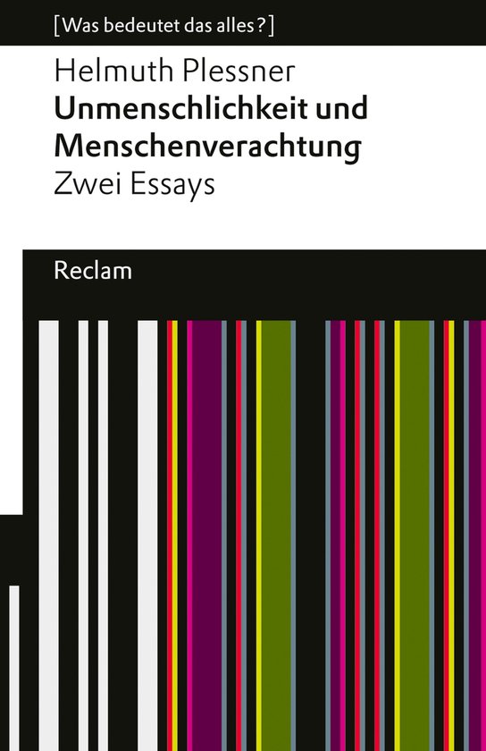 Reclams Universal-Bibliothek - Unmenschlichkeit und Menschen ... - cover