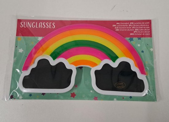 Lunettes De Soleil Omtex Prime Cricket - Monture Noire, Verres Arc-en-ciel - Unisexe