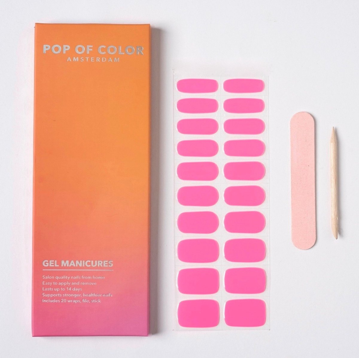 Goedkoopste Pop of Color Amsterdam – Color Screaming Pink – Gel Nail Wraps – Gel Manicures – Gellak Stickers – Nagelstickers – Gel Nagel Stickers – Nail Wraps – Nagel Stickers – Nagel Wraps – Nail Stickers – popofcoloramsterdam