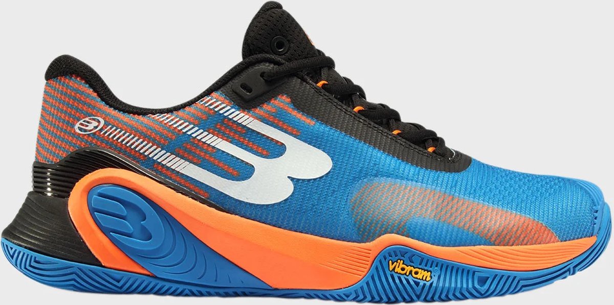 Bullpadel Hack Vibram 24i Heren Padelschoen Blauw Oranje
