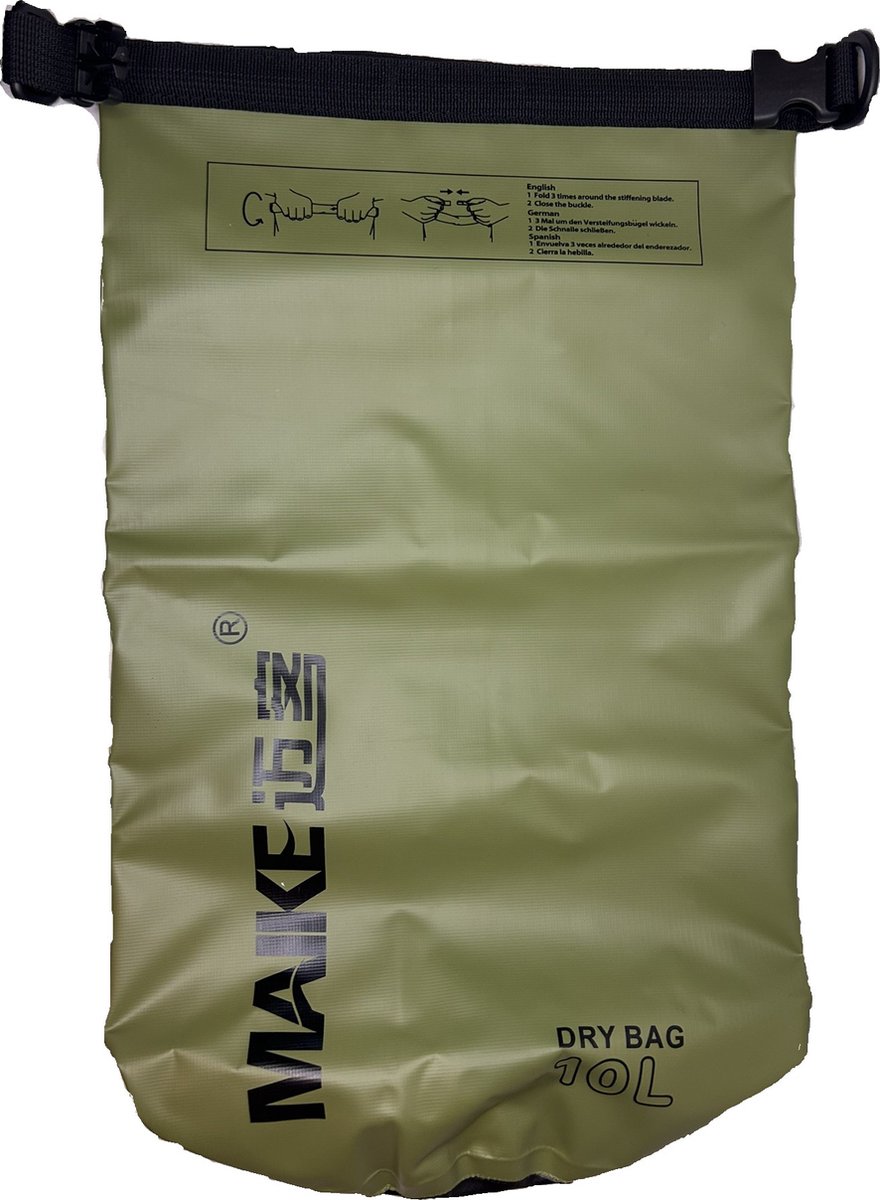 Waterdichte Tas 10L – Multifunctionele Dry Bag met Rugtasoptie – Ideaal voor Outdoor, Watersport & Reizen