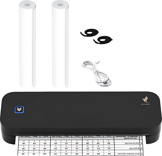 NovaWare® thermische A4 printer – zwart