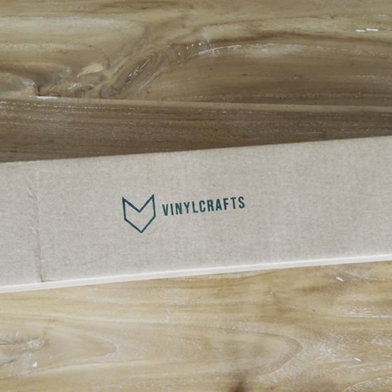 VinylCrafts - LP Wandplank - Zwarte wandplank - 99 cm - LPs aan de muur - LP opbergsysteem aan de muur - Zeer geschikt voor foto's