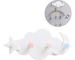 Muurhaken voor kinderkamer decoratie - Cloud Moon Star kledinghaken DIY kledinghangers wanddecoratie .