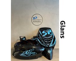 Zip SP set - Stickerset Zip - Scooterstickers - Piaggio Zip SP - Piaggio Zip - Glans Licht Blauw