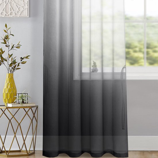 Set de Rideaux ombrés élégants Inovra ® avec dégradé de couleurs pour chambre et salon