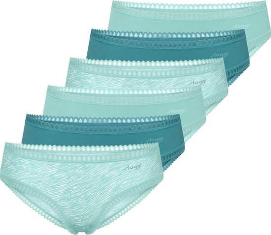 sloggi Lot de 6 slips hipster pour femme GO Crush