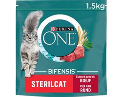 Purina one - Bifensis sterilcat Rund & tarwe - 6x 1.5kg