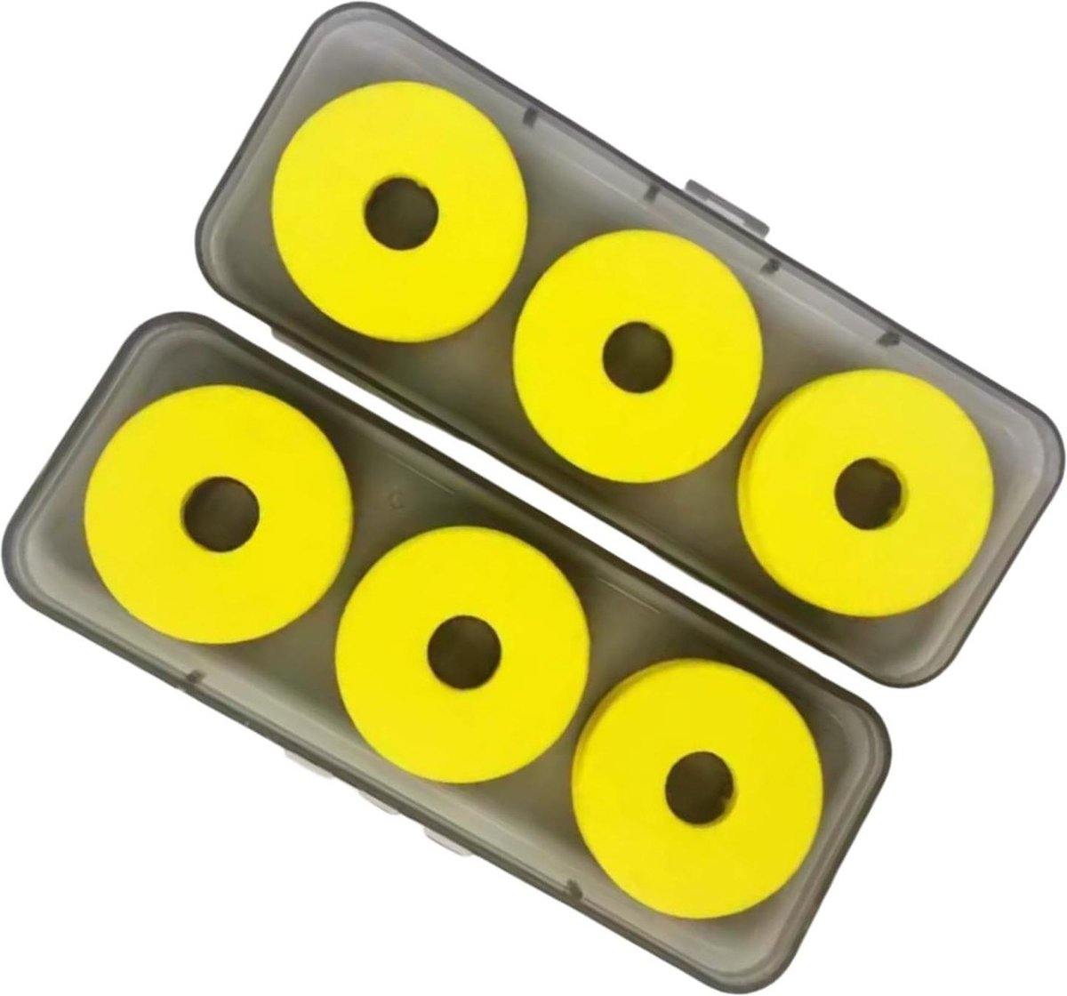 Opbergen vislijn 6 stuks spoelen schuim visvoorvakken - Wikkeling kunststof doos - Duurzaam & handig .