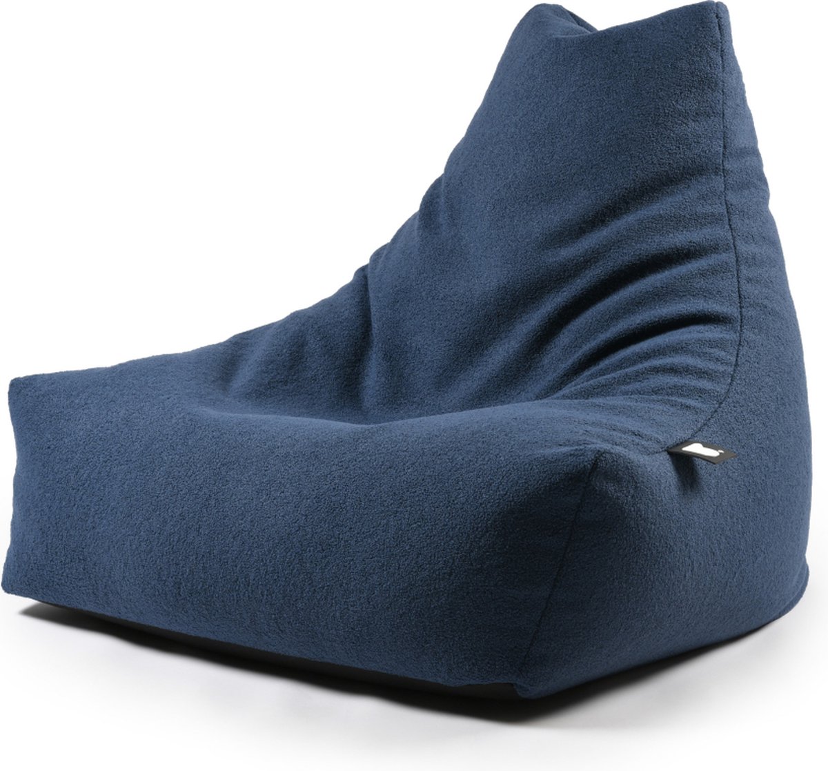Extreme Lounging b-bag mighty-b teddy - zitzak voor volwassenen - voor binnen - zacht & comfortabel - Navy blauw