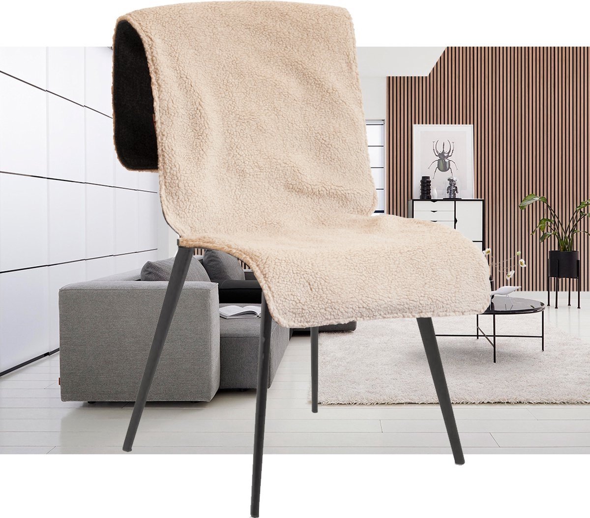Warmtedeken Draadloos - Oplaadbaar - Warmte Deken - Stoelverwarming - Elektrische Deken - Infrarood - Beige - Warmtedeken - €119,95