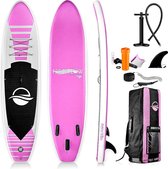 Bol.com SereneLife SUP board - Antislip Opblaasbare Paddle Board met Peddel Pomp Leash en Accessoires aanbieding