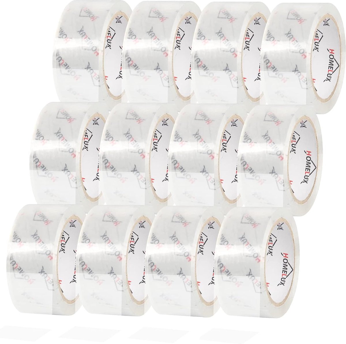 IBBO® - 12 Rollen Pakkettape Transparante Verpakkingstape Verpakkingstape – 66 m lang - 50 mm breed – Transparant – Sterke kleefkracht en scheurvastheid – voor verpakking, verzending en verhuizing