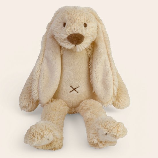 Luiertaart 2-Laags met Happy Horse Richie Knuffeldoekje beige - Perfect als Kraamcadeau! + knuffel richie 38 cm van BamBam — afbeelding 2