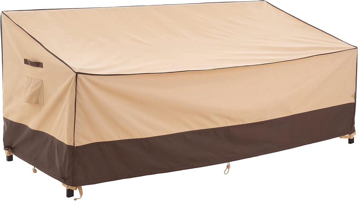 Afdekking voor loveseat - waterdicht en uv-bestendig - 1 stuk - milieuvriendelijke stof - 138 x 99 x 61/89 cm
