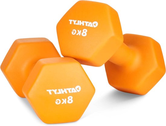 Haltères en néoprène - Poids d'entraînement à domicile - Lot de 2 - 8 kg