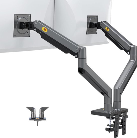 Bras double pour écrans 22" - 32" - réglable - 2 pièces